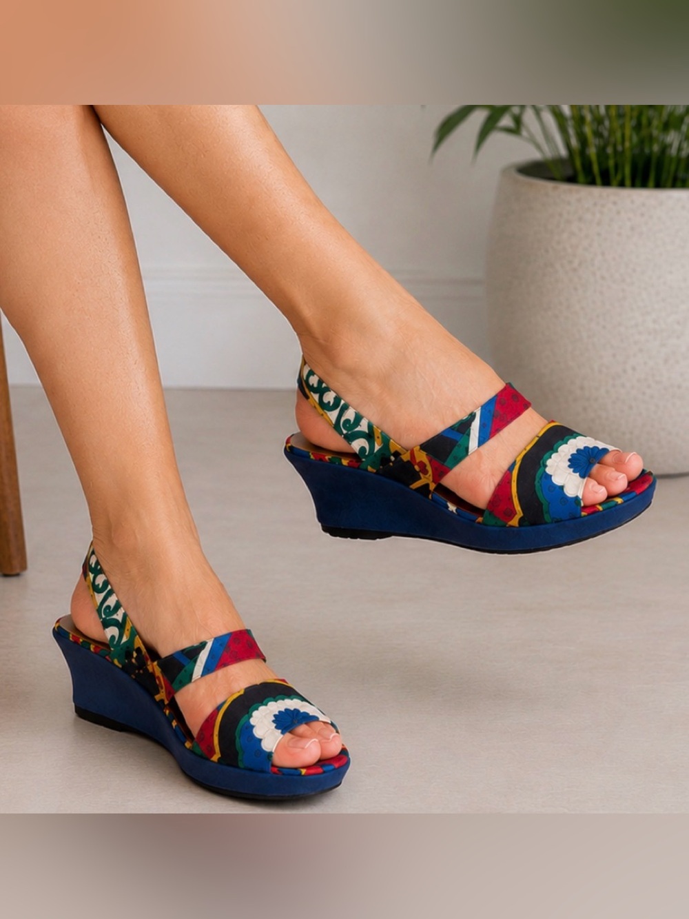 Stuart by Stuart Weitzman Multicoloured Wedges - 7.5